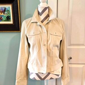 Loft Cream Corduroy Jacket - Small